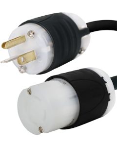 NEMA 5-20P to L14-30R Plug Adapter - 1 Foot, 20A/125V, 12 AWG - Iron Box # IBX-5184-01