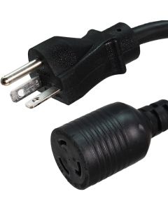 NEMA 6-20P to L6-20R Plug Adapter - 1 Foot, 20A/250V, 12 SJT - UL Listed - IBX-8414-01